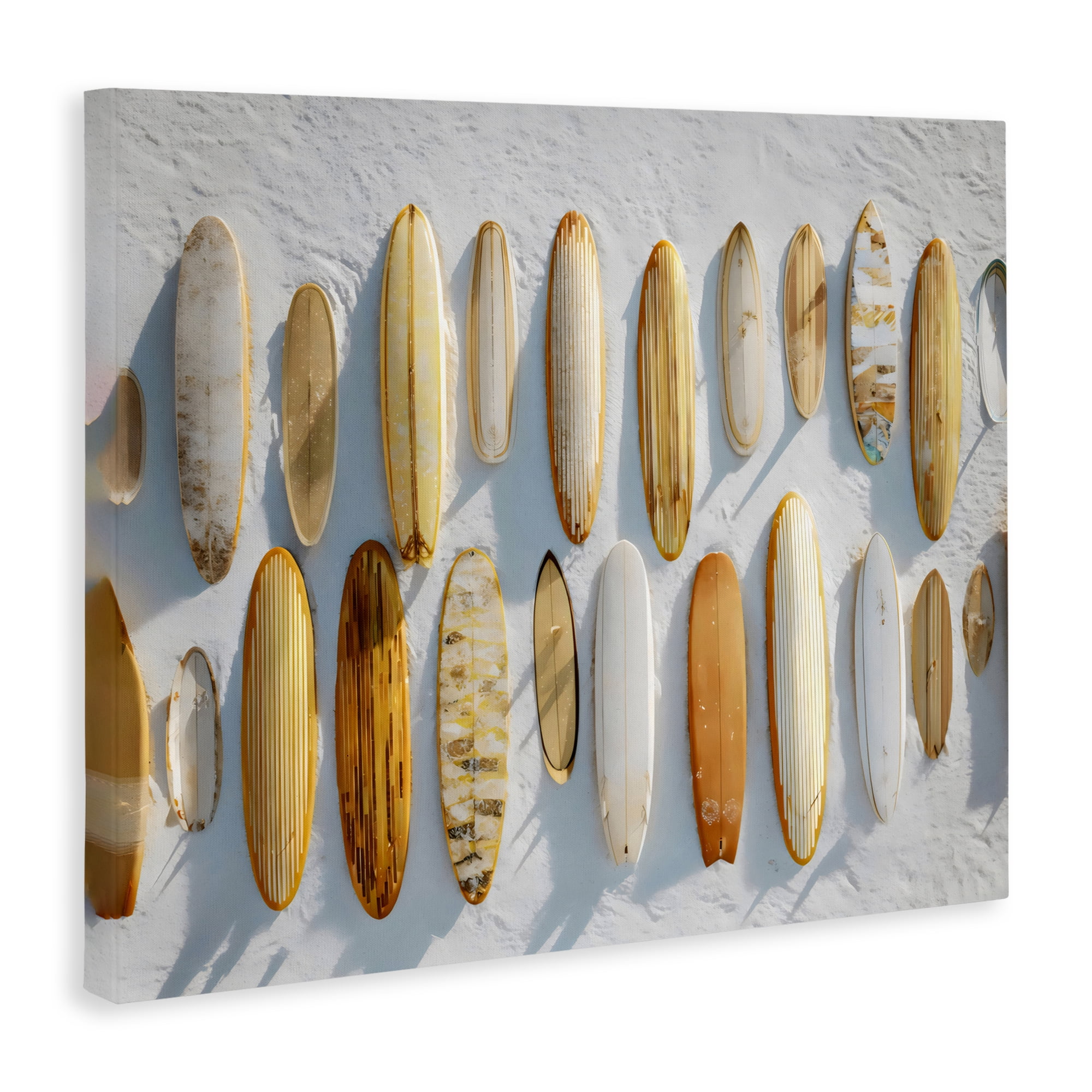 Stupell Industries Vintage Surfboard Collection Canvas Wall Art, design by Franklyn Gregory