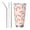 Straw Three-piece Set, variant on Picia pink Octopus Pattern 20 oz Tumbler Stainless Steel Vacuum Insulated Coffee Ice Cup Double Wall Travel Flask Dual Lid Water Bottle, Eco-friendly Car Cup-Straw Three-piece Set