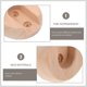 thumbnail image 3 of 2pcs Shower Curtain Rod Flanges Curtain Rod Bracket Wood Curtain Rod Holders, 3 of 4