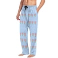 thumbnail image 5 of Watermelon Waves Men's Lightweight Pajama Bottoms Stretch Elastic Waist Side Pockets Spring Fall, 5 of 7