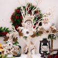 thumbnail image 1 of Juego de 3 adornos navideños XINYU para árbol de Navidad muñecos de nieve renos Papá Noel, 1 of 7