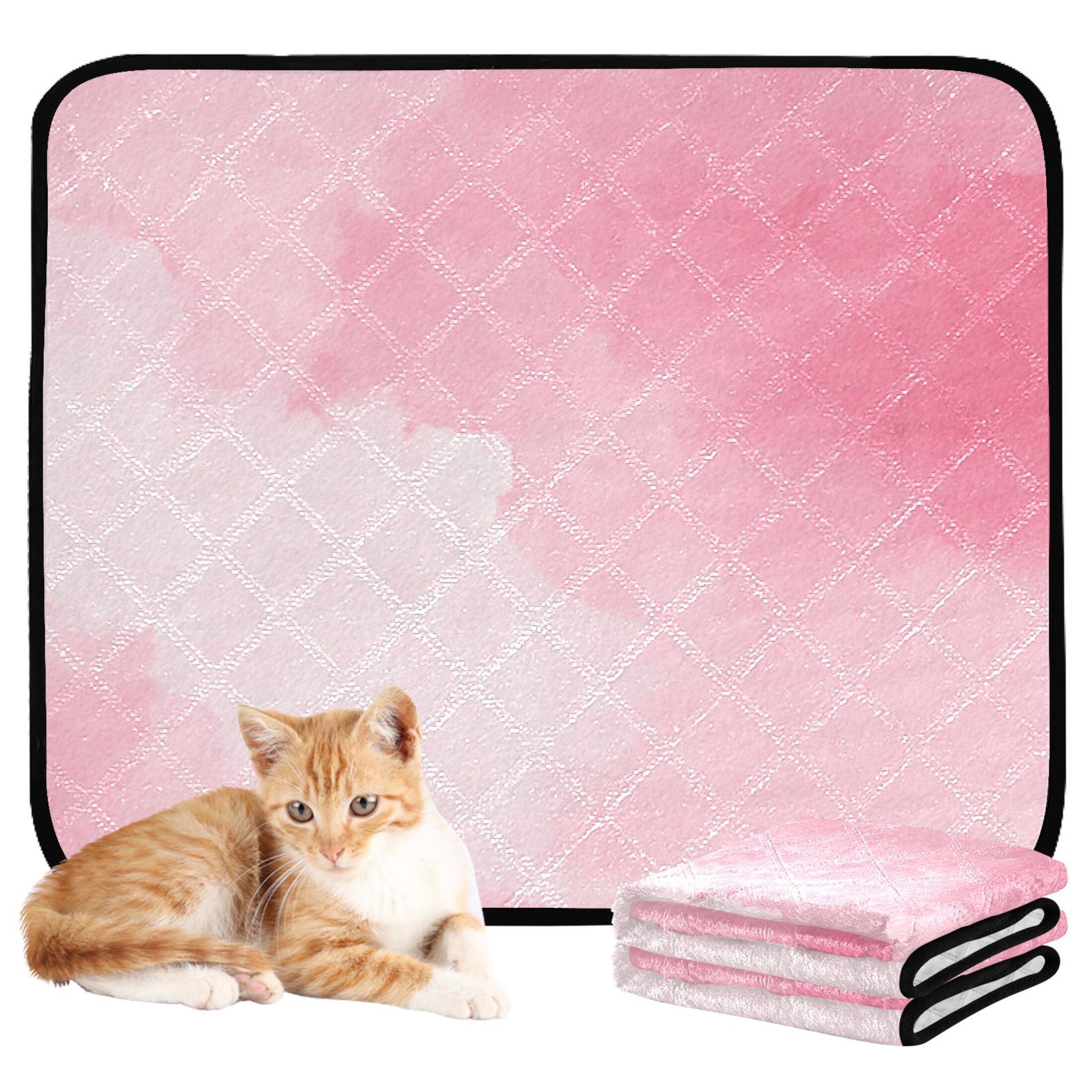 IAUYY Washable Pee Pads for Dogs Smallx3 Absorbent and Leak-Proof Non-Slip Reusable Puppy Pee Pads for Dogs Applicable to Playpen Potty Crate Minimalist Oil Painting