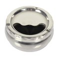 thumbnail image 1 of Cenicero giratorio de prensa de acero inoxidable Cenicero de metal portátil, ligero 12 cm de diámetro, 1 of 7