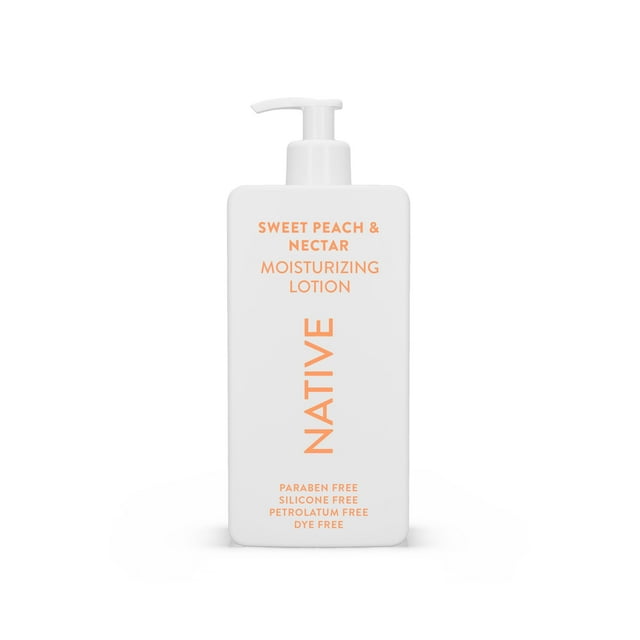 Loción corporal Native Restaura la piel seca, melocotón y nectarina, 490 ml