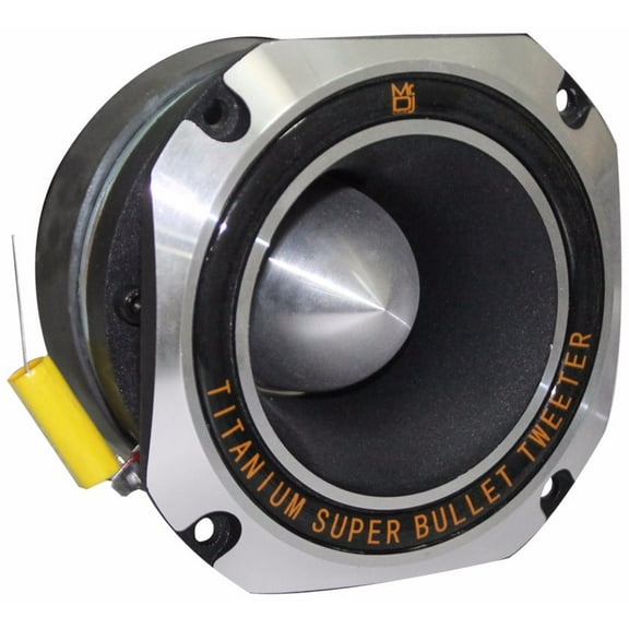 Mr. Dj HD1000S 4-Inch Titanium Bullet High Compression Tweeter with 11 Ounce Ferrite Magnet (Chrome)