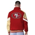 thumbnail image 2 of Men's G-III Extreme Scarlet/Heather Gray San Francisco 49ers Strong Arm Reversible Full-Zip Jacket, 2 of 4