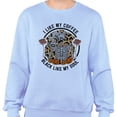 thumbnail image 2 of Coffee Black Like My Soul Sweatshirt Unisex Medium Light Blue, 2 of 5