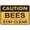 Warning Sign 6, variant on Caution Beehives On Property Sign - 8"x12" Rust Free Aluminum, UV Protected, Waterproof, Fade Resistant, 4 Pre-Drilled Holes for Yard Safety