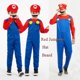 thumbnail image 1 of Super Mario Luigi Bros disfraces de Halloween Cosplay mostrar traje conjunto dibujos animados familia padre e hijo ropa EDVX, 1 of 4