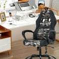 thumbnail image 7 of PayLessHere Adult Camouflage PU Leather PC Gaming Chair with Massage and 360° Swivel, Camo, 7 of 7
