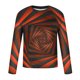 thumbnail image 5 of Blusas y camisas de manga larga con cuello redondo para hombre, blusa informal de manga larga con cuello redondo y estampado de rayas, blusa de poliéster para hombre, 5 of 5