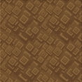 thumbnail image 1 of Ahgly Company Machine Washable Indoor Square Transitional Red Brown Area Rugs, 4' Square, 1 of 7