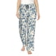 thumbnail image 1 of Balery Vintage Blue Floral Pantalones de pijama para mujer, pijamas ultraligeros, pantalones de estar por casa-XX-Large, 1 of 6