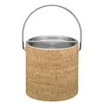 thumbnail image 1 of Kraftware Corp 16068 Natural Cork Ice Bucket Metal Bar Cover 3 qt., 1 of 1