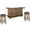 Taupe Brown, variant on Home Bar and Swivel Bar Stools in Vintage Mocha 3 Piece Set