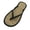 Black, variant on Women's Bamboo Flip Flops, Lightweight Woven Slippers with Non Slip Comfort for Indoor and Beach Wear (Black, 8)