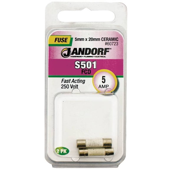 Jandorf Specialty Hardw Fuse S501 5A Fast Acting 60723