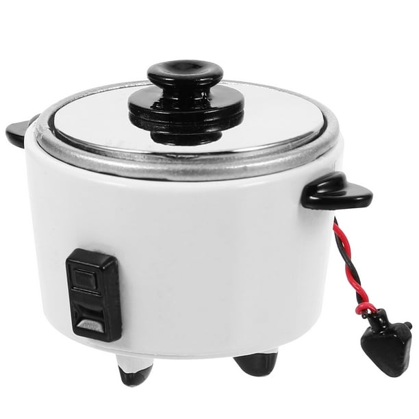 KAKOWELY Figura de mini olla arrocera, pequeña estatua de cocina eléctrica, mini olla arrocera de cocina, accesorio, mini decoración para el hogar