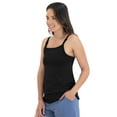 thumbnail image 3 of Kindred Bravely Bamboo Lounge Around Nursing & Maternity Tank for Breastfeeding with Adjustable Straps (Black, X-Large), 3 of 6