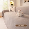 thumbnail image 4 of Smuge Sofa Cover, Couch Cover Protector Slipcover L Shape Sofa towel Furniture Cover for Pets Dogs Cats Home Decor (71"x 150", Light Grey), 4 of 9