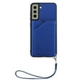 thumbnail image 1 of Allytech Wallet Case for Samsung Galaxy S21 FE 6.4 inch,Luxury Shockproof PU Leather Flip Card Slots Holder with Detachable Wrist Strap Slim Cover.For Samsung Galaxy S21 FE,Blue, 1 of 6