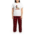 thumbnail image 4 of CafePress - Christmas Pug Dog Pajamas - Women's Short Sleeve Print T-Shirt and Pants Light Cotton Pajama Set, 4 of 7
