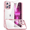 Pink, variant on [2022 New] Meifigno Clear Glitter case for iPhone 14 Pro 6.1 Inch with 2 Tempered Glass Screen Protectors, Shiny Bling Sparkle Camera Lens for iPhone 14 Pro Black