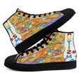 thumbnail image 4 of Autism Awareness Pumpkin High Top Canvas Shoes Sneakers Black Size 13, 4 of 7