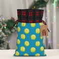 thumbnail image 5 of Rocae Ball Tennis Print Christmas Drawstring Linen Gift Bag with Drawstrings Treat Bag Goody Present Bags for Christmas Party Favor, 5 of 8