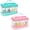 FACE-Pink & HAIR-Green, variant on 2 Pcs Chenille Letter Clear Makeup Bags FaceHair Pouch, Preppy Patch Travel Face Bag Zipper with Handle, Travel Hair Bags for Hair Stuff Waterproof Cosmetic Toiletry Storage for Women Girl(HAIR+FACE)