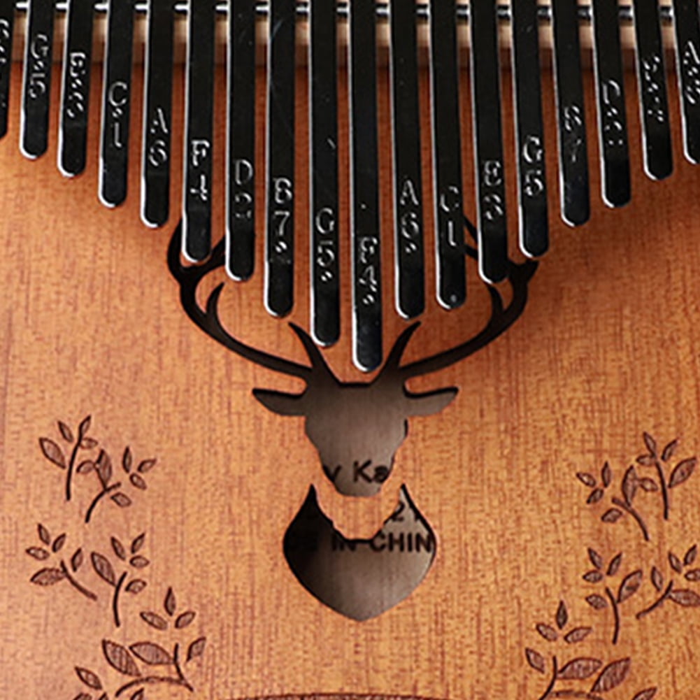 BLEEUS Kalimba 21 Keys Thumb Piano Portable Mbira Finger Piano Gift (Forest Deer) Musical Instruments Supplies (Forest Deer)