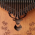 thumbnail image 2 of Kalimba 21 Teclas Piano Pulgar Portátil Mbira Finger Regalo para (ciervo Del Bosque), 2 of 3