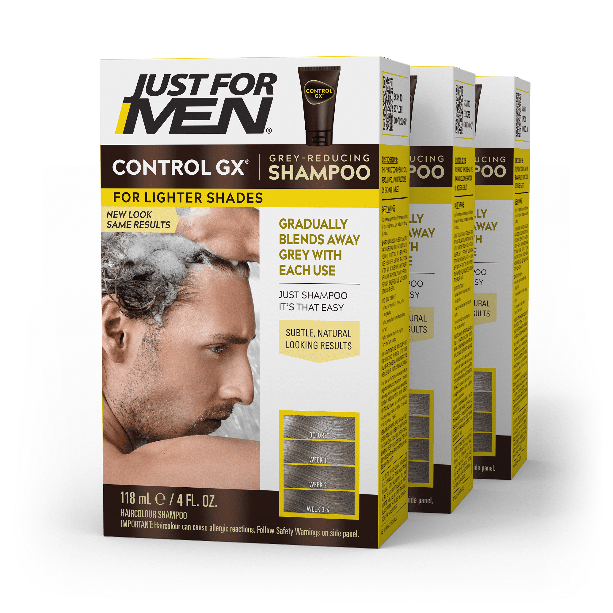 Just For Men Control GX Gradual Gray Reduction Daily Hair Shampoo for