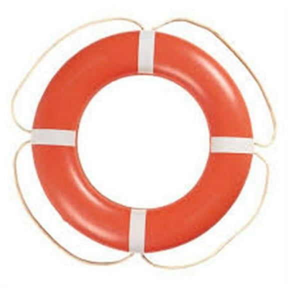 570001 24 ft. Aerobuoy Life Ring MA Orange Canadian Coast Guard
