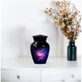 thumbnail image 5 of JAGASY Purple Galaxy Small Cremation Urns for Parents - Keepsake Urn for Ashes Adult Male & Female - Miniature Urn for Ashes Women - Handmade Blue Urns for Father - (3 Inch), 5 of 7