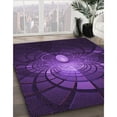 thumbnail image 2 of Ahgly Company Indoor Rectangle Patterned Deep Purple Area Rugs, 6' x 9', 2 of 6