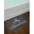 thumbnail image 2 of Adventure Bath Mat, Say Yes to New Adventures Typographic Quote with Scribble Mountains, Non-Slip Plush Mat Bathroom Kitchen Laundry Room Decor, 29.5 X 17.5 Inches, Charcoal Grey and White, Ambesonne, 2 of 2
