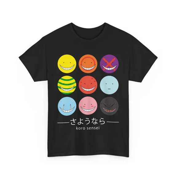 Anime Koro Sensei, Assassination Classroom Black T Shirt