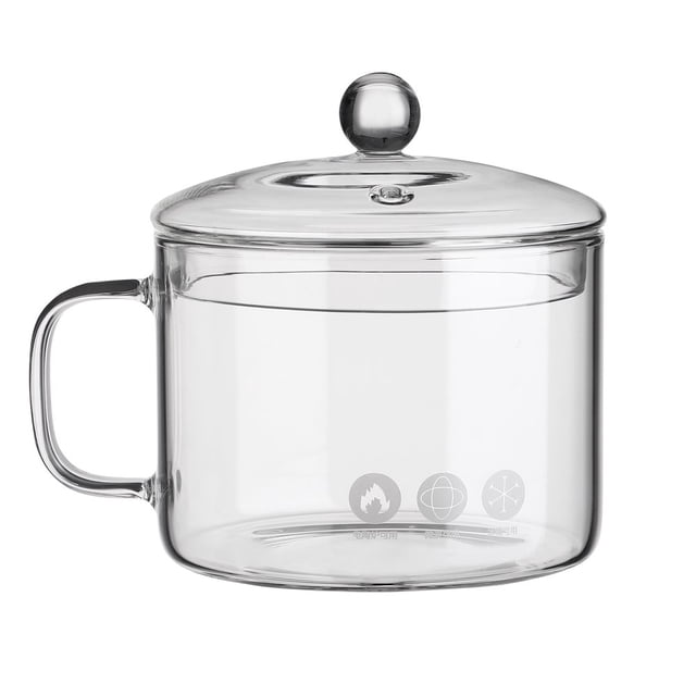 UPKOCH Casserole en Verre Résistant à la Chaleur Bol à Poignée en Verre Four à Micro-Ondes Vaisselle