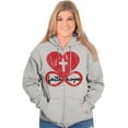 thumbnail image 3 of Faith Hope Love Cross Eternal Life Zip Hoodie Sweatshirt Women Brisco Brands S, 3 of 5