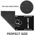 thumbnail image 5 of Kitchen Rugs and Mats Non-Slip Washable Anti-Fatigue Kitchen Mats 2 Pieces Black Kitchen Carpet Floor Comfort Mats for Kitchen Sink Front Two Piece Set, Black 17x30+17x47inch, 5 of 6