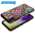thumbnail image 3 of iPhone XR Case, Rosebono Slim Hybrid Dual Layer Graphic Fashion Colorful Cover Armor Case for Apple iPhone XR (Colorful Mandala), 3 of 5