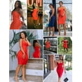 thumbnail image 5 of Womens Rayon Belt Detail Bandage Bodycon Party Dress, 5 of 5