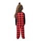thumbnail image 2 of Guardurnaity Pijamas navideños a juego con la familia, ropa de salón navideña a cuadros, camisón de manga larga con cuello Pijama NIÑOS: 8-9 años, 2 of 6
