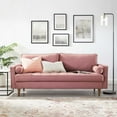 thumbnail image 3 of Modway Valour Performance Velvet Sofa in Dusty Rose, 3 of 10