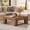 Rustic Brown, variant on Tribesigns 39.37" Low Square Coffee Table, Farmhouse Large Tea Accent Table Center Table for Living Room(Rustic Brown)