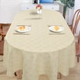 thumbnail image 4 of Oval Tablecloth for Oval Table Smaller Than 54 x 96 inches, Waterproof Table Cloths for Dining Room Indoor Outdoor Table Cloth - 60x102in, 4 of 6