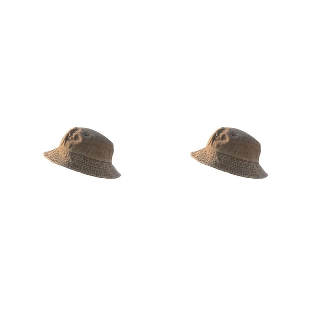 QualitChoice Comfortable Bucket Hat Fishermen Caps Clothes Decoration Fashion Accessory Khaki M 2Set