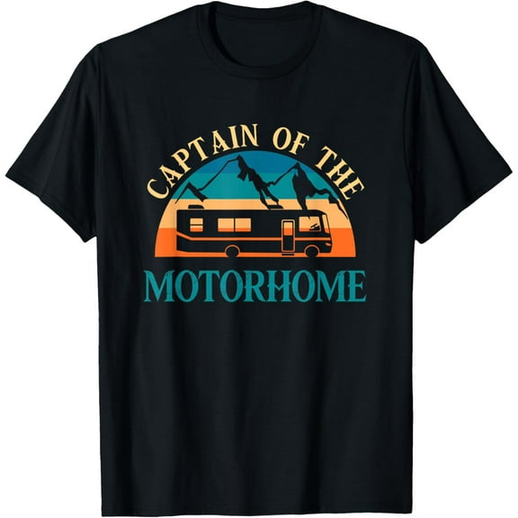 Retro RV Camping Captain Of The Motorhome Camper T-Shirt