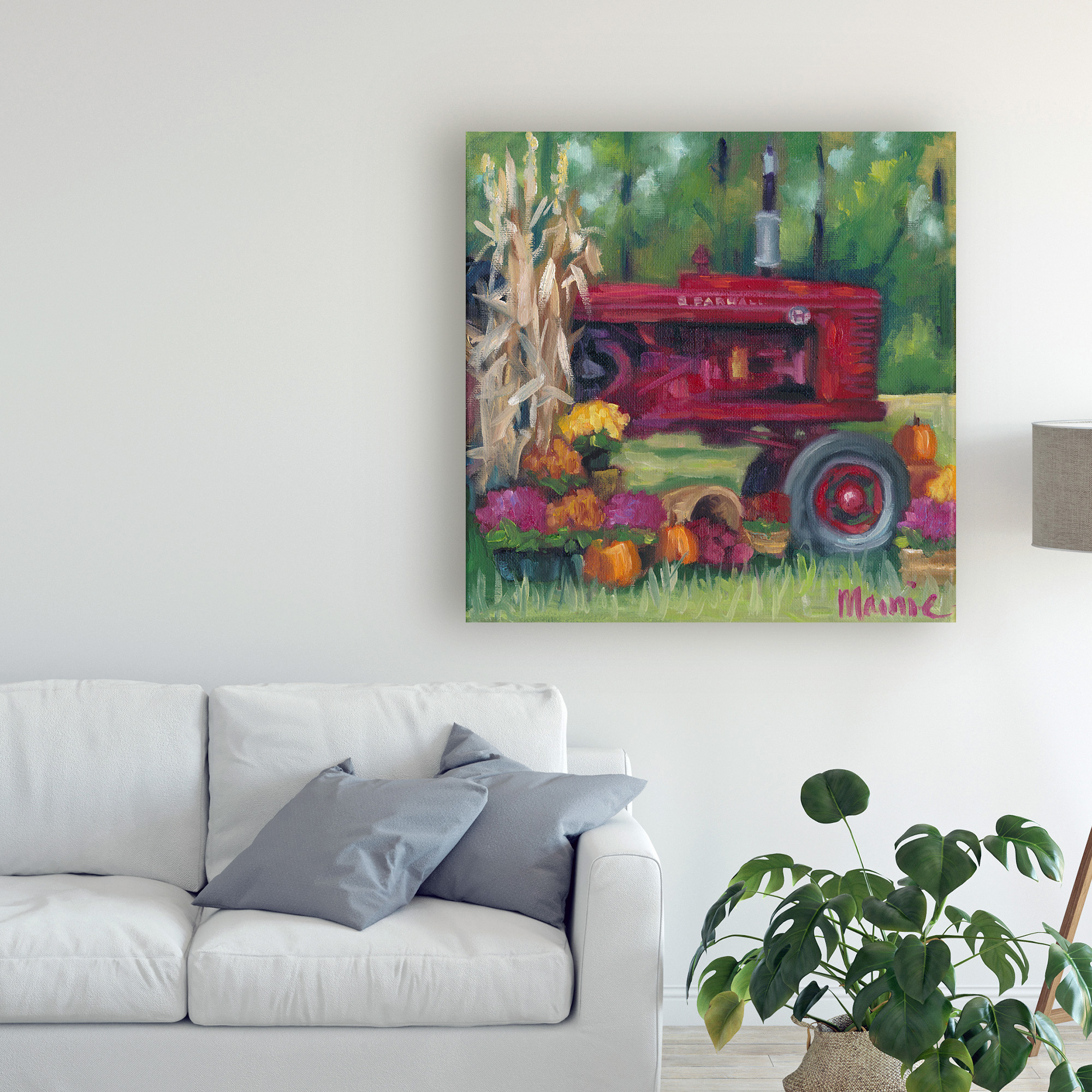 Trademark Fine Art 'Farmall Fall' Canvas Art by Marnie Bourque